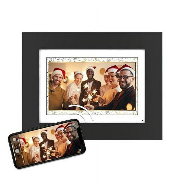Brookstone PhotoShare 8” Smart Digital Picture Frame, Send Pics from