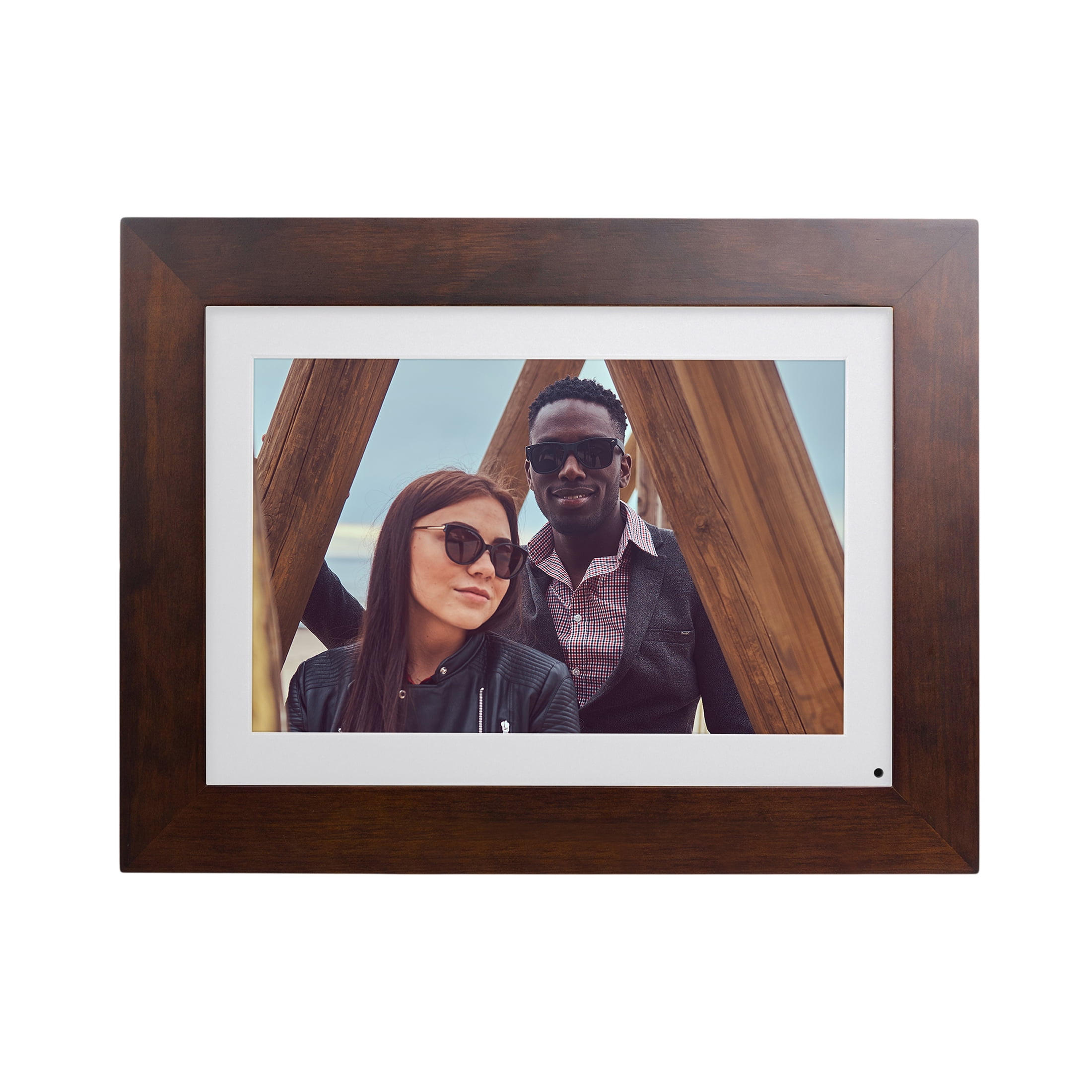 Brookstone PhotoShare 8" Smart Digital Picure Frame in Espresso