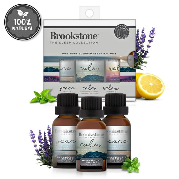 Brookstone Sleep Collection 100% Pure & Natural Blended Essential Oil 3 Pack