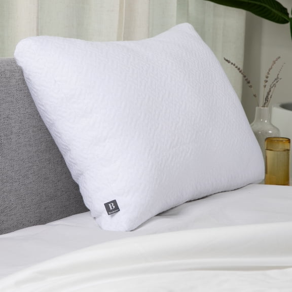 Brookstone TempSense Down Alternative Pillow Set - King Size Bed Pillows for Adults, Comfortable and Supportive Bedroom Pillows for Bed, Ideal for All Sleep Positions - 2 Pack, White