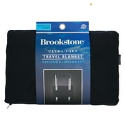 Brookstone Fleece Blanket 2 in 1 Super Soft Cozy Portable Travel Blanket with Carrying Case