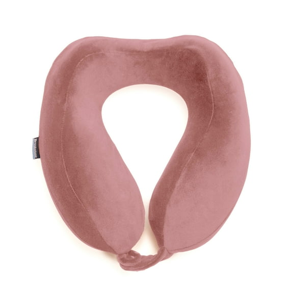 Brookstone Travel Neck Pillow - Contoured Head Memory Foam Neck Support Pillow for Travelling