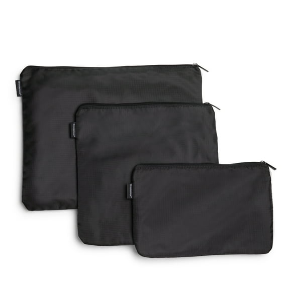 Brookstone Travel Storage Pouch - 3 Piece Expandable Travel Pouch Set for Toiletry, Makeup, Cosmetic