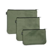 Brookstone Travel Storage Pouch - 3 Piece Expandable Travel Pouch Set for Toiletry, Makeup, Cosmetic