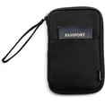 thumbnail image 1 of Brookstone Passport Holder RFID-Blocking Zippered Travel Wallet with Wristlet Strap, 1 of 6
