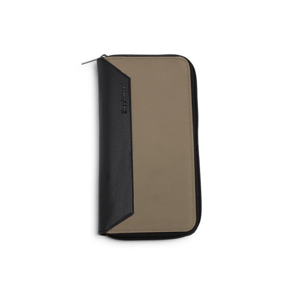 Brookstone Passport Wallet - RFID Blocking Zippered Travel Wallet Passport Holder for Travel