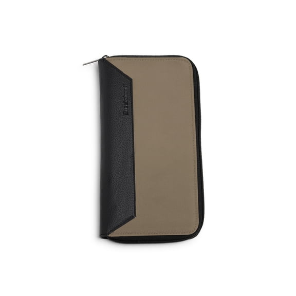 Brookstone Passport Wallet - RFID Blocking Zippered Travel Wallet Passport Holder for Travel