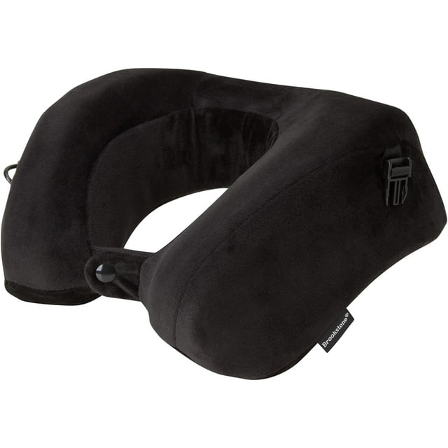 Brookstone USB Powered Vibration + Heating Travel Pillow 2 in 1