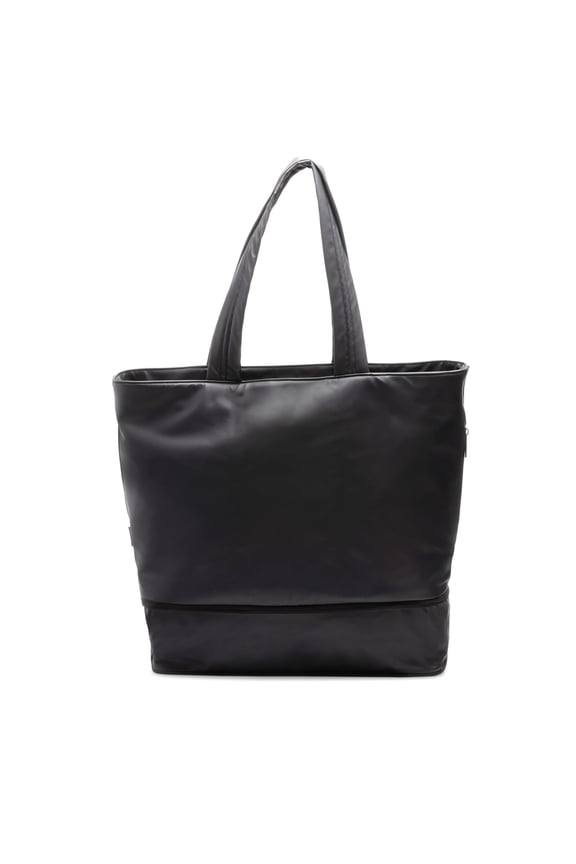 Unisex Travel Tote Bag - Handy Work Black Laptop Tote Bags with Expandable Bottom
