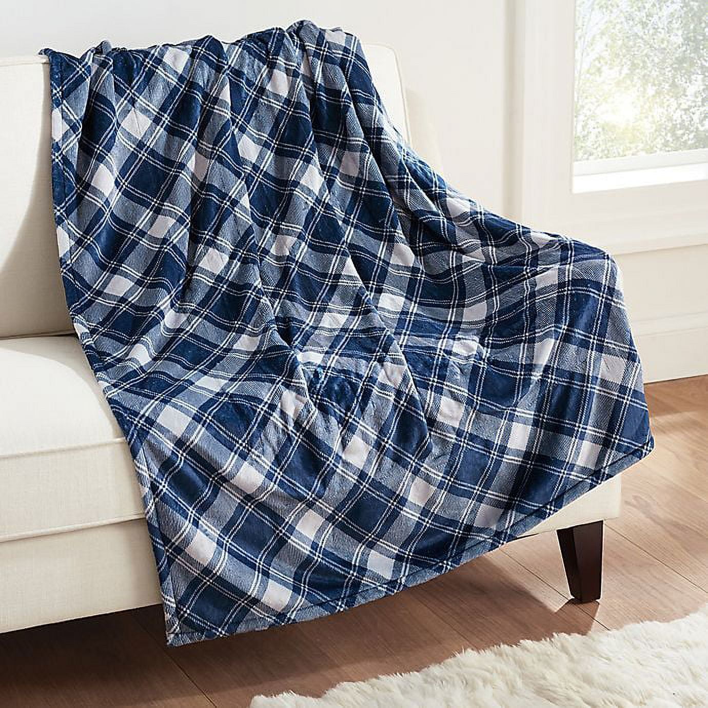 https://www.walmart.com/ip/Brookstone-n-a-p-Heated-Plush-Throw-in-Blue-Plaid/205707848