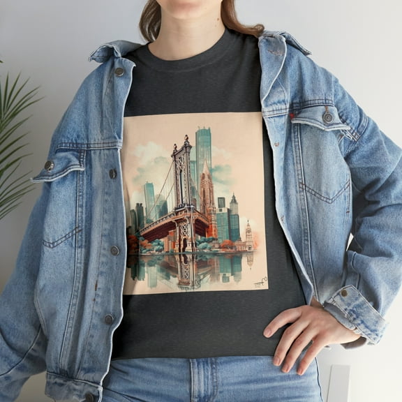 Brookyn Bridge New York Urban Wanderlust Unisex Explorer Tee