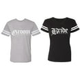 thumbnail image 1 of Broom Bride Matching Couple Cotton Jerseys (Men Heather / Women Black) (Men S / Women XXL), 1 of 3