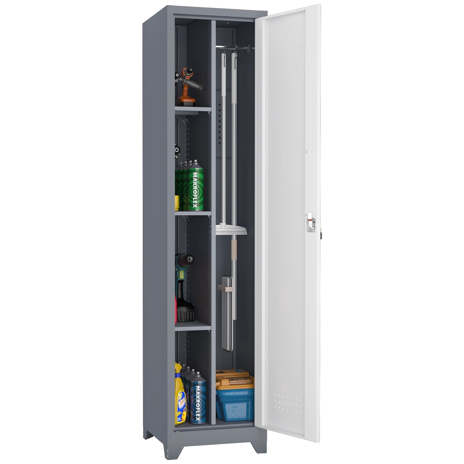 Slim Broom Closet Cabinet