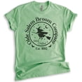 thumbnail image 1 of Broom Company Witch Shirt, Unisex Women's Men's Shirt, Funny Horror T-shirt, Salem Shirt, Witch T-shirt, Heather Apple Green, X-Small, 1 of 6