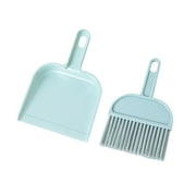 Broom Dustpan Brush Small Dust pan : Small Dustpan and Brush Set Mini Broom and Dustpan Set Whisk Broom and Dustpan Set Small Broom and Dustpan Set for Desk, Table, Home, Kitchen Necessities (Blue)