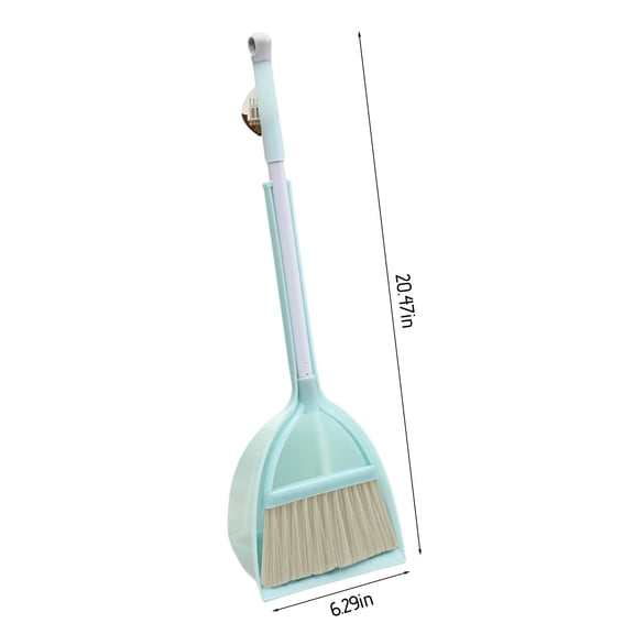 Broom Dustpan Combo Lightweight Broom Dustpan Combo - Corner Cleaning Kit with Built-In Comb & Stainless Handle Cleaning Kit