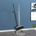 thumbnail image 1 of Broom and Dustpan Set under $5! CQCYD Indoor Standing Broom and Dustpan Set with Scraping Teeth Cleaning Tools for Home Kitchen Bathroom Lightweight Easy Use Storage, 1 of 8
