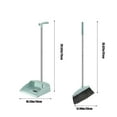 thumbnail image 1 of Broom and Dustpan Set Brooms Indoor Standing Storage Buckle Type Brooms And Dustpan Set with Dustpan Teeth to Clean Hair Suitable for Home Kitchen Office Hall Floor, 1 of 6