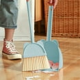 thumbnail image 1 of Broom and Dustpan Set,Heavy-Duty Bristles with Stainless Steel Handle for Home Cleaning,Widened Brush Head Reaches Corners,Built-In Comb for Hair Removal for Kitchen and Living Room-Free Size, 1 of 8