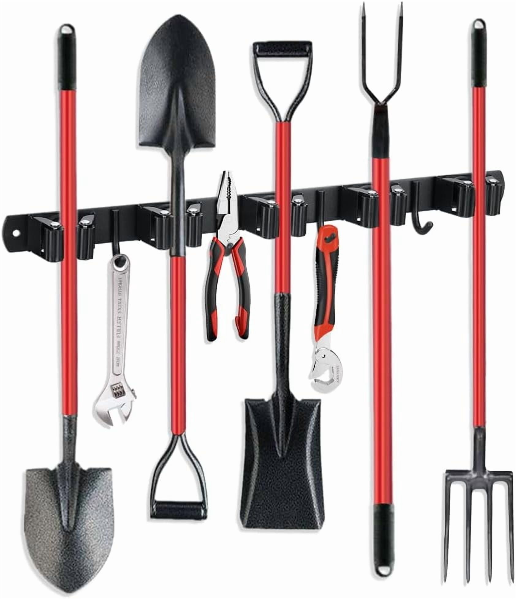 Broom Hanger and Mop Holder, Garden Tool Organizer Rack Rake and Shovel ...