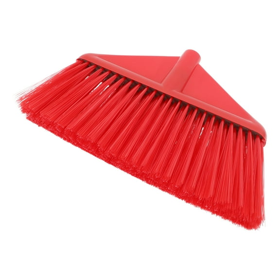 Heavy Duty Broom Push Floor Sweeper Multi-Functional Cleaning Brush with Red Plastic Handle