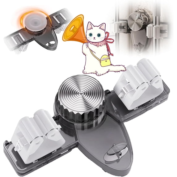 Broom Holder Mop Hanger Wall Mount - No Drill Suction Cup Adjustable Organizer with Hooks, Space Saving Removable Rack for Bathroom, Kitchen, Garage, Laundry Room Storage (Grey)