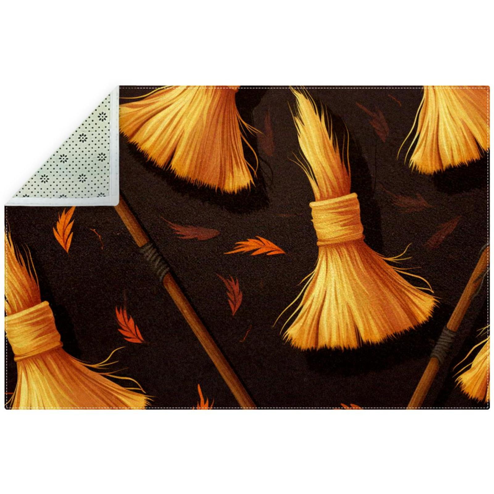 Broom Modern Geometric Polyester Area Rug Stylish RightAngle Floor