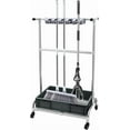thumbnail image 1 of Broom and Mop Holder Garden Tool Organizer Mobile Cleaning Trolley Mop Rack Floor Standing Cleaning Tool Cart Storage for Garden Garage Schools Hospitals Factories Hotels, 1 of 9