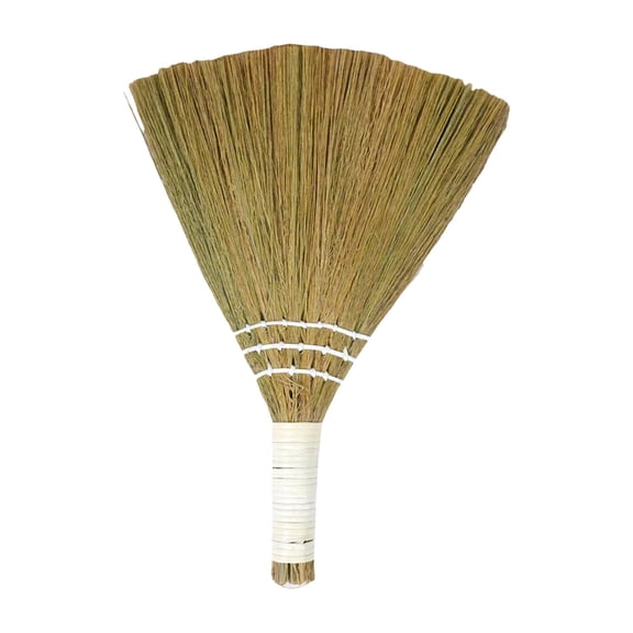 Broom,Natural Whisk Sweeping Hand Handle Broom,Soft Corn Sweep with Ergonomic Handle for Home,Garage,Hallway,Kitchen,Cleaning Desk,Desktop,Sofa, Car,and Corner,Lightweight and Very Easy to Use