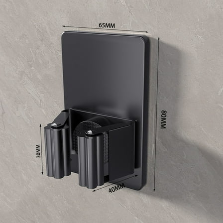 Broom and Mop Holder Wall Mounted, Stainless Steel Mop Hanger Storage Rack, Wall-Mounted Rake and Shovel Handle Organizer for Home Garden Garage