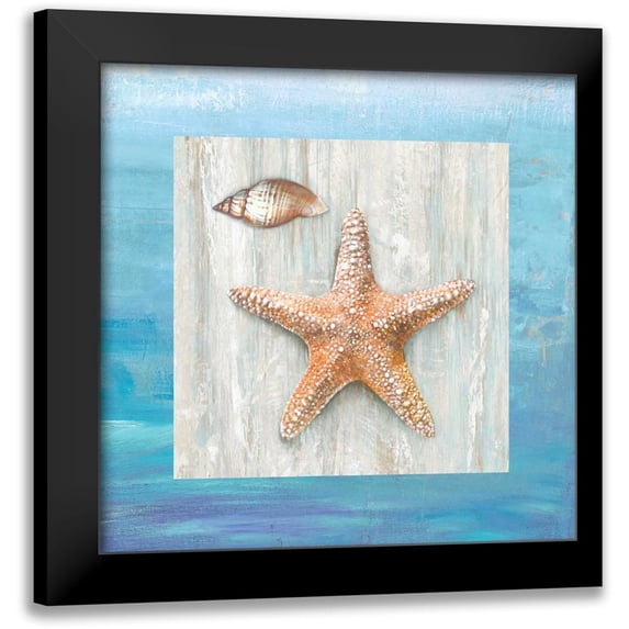 Broome, Ted 12x12 Black Modern Framed Museum Art Print Titled - From the Sea II