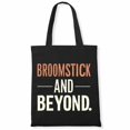 Broomstick and beyond. Ghost Retro Halloween Men Women Canvas Bag 2Pcs