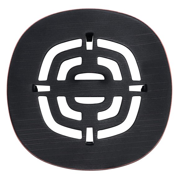 Bropury Easy-to-Install Snap-in Stainless Steel Shower Strainer Shower Drain Grid (Oil Rubbed Bronze)