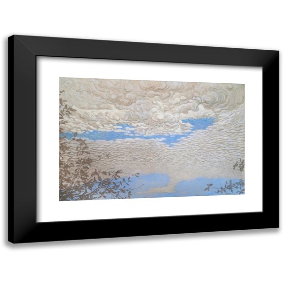 Bror Lindh 14x11 Black Modern Framed Museum Art Print Titled - Cloud (1906)