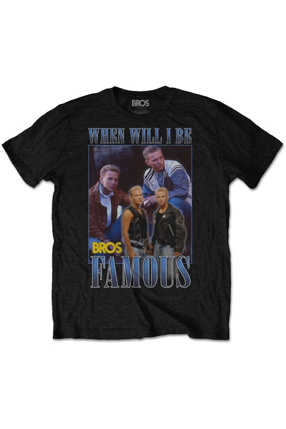 Bros Unisex T-Shirt Famous Homage (Small)