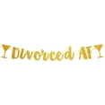 thumbnail image 1 of Brosash Gold Divorced AF Banner - High Quality Divorce Party Decor - Party Supplies Gifts for Women, 1 of 7