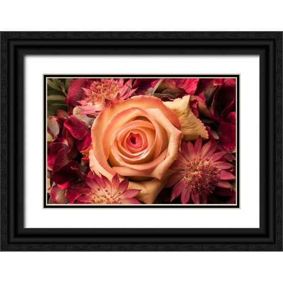 Brosius, Volker 18x13 Black Ornate Wood Framed with Double Matting Museum Art Print Titled - Blumengesteck II