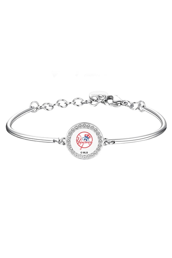 Silver New York Yankees Team Bracelet
