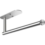 Brotasdro Stainless Steel Wall Mount & Under Cabinet 13.1" x 1.7" x 3.1" Paper Towel Holder, Silver