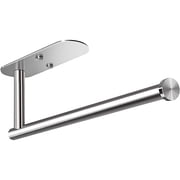 Brotasdro Stainless Steel Paper Towel Holder, Wall Mounted & Under Cabinet Paper Towel Rack, Rustproof Self-Adhesive or Screw Mount Kitchen Organizer, Silver