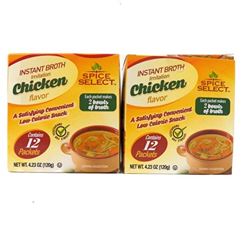 Broth Imitation Chicken Flavor (2 boxes of 12 Packets)