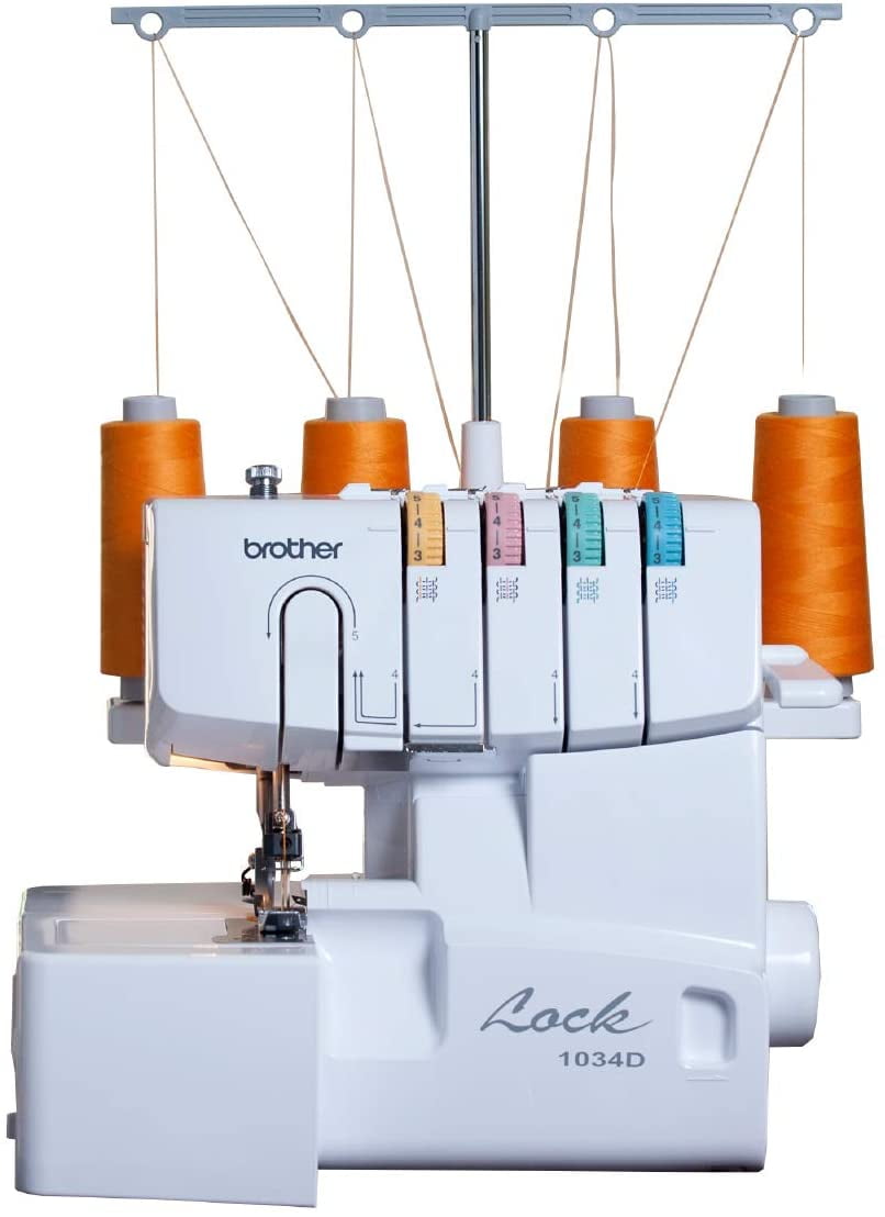 Brother 1034D Heavy-Duty Serger, 1300 Stitches, Metal Frame