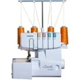thumbnail image 1 of Brother 1034D Serger, Heavy-Duty Metal Frame Overlock Machine, 1,300 Stitches Per Minute, Removeable Trim Trap, 3 Included Accessory Feet, 1 of 5
