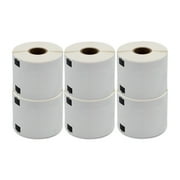 Brother 1202 Compatible Labels: 6 Rolls, 10 x 8", Durable Shipping & Home Resistant, 300 Labels/Roll