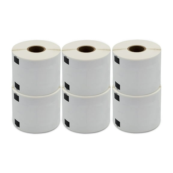 Brother 1202 Compatible Labels: 6 Rolls, 10 x 8", Durable Shipping & Home Resistant, 300 Labels/Roll