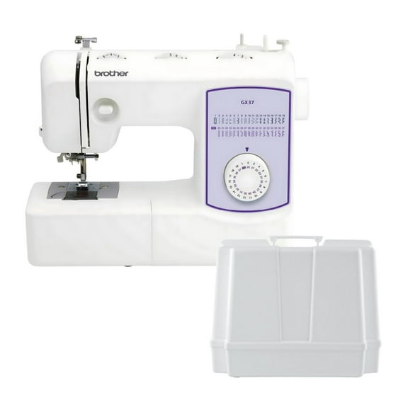 Brother 37-Stitch Sewing Machine with One-Step Buttonhole and Auto Needle Threader Bundle with Hardcase (2 items)