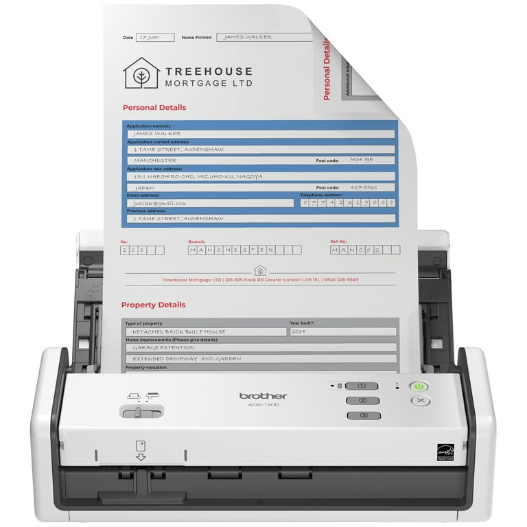 Free Shipping! Brother Portable Desktop Scanner, Compact Color