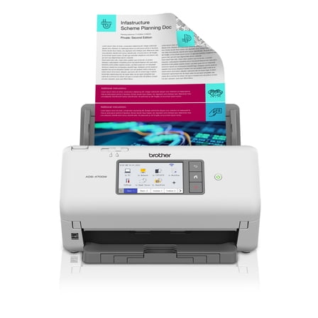 Brother ADS4700W Professional Desktop Document Scanner for Business Workgroups