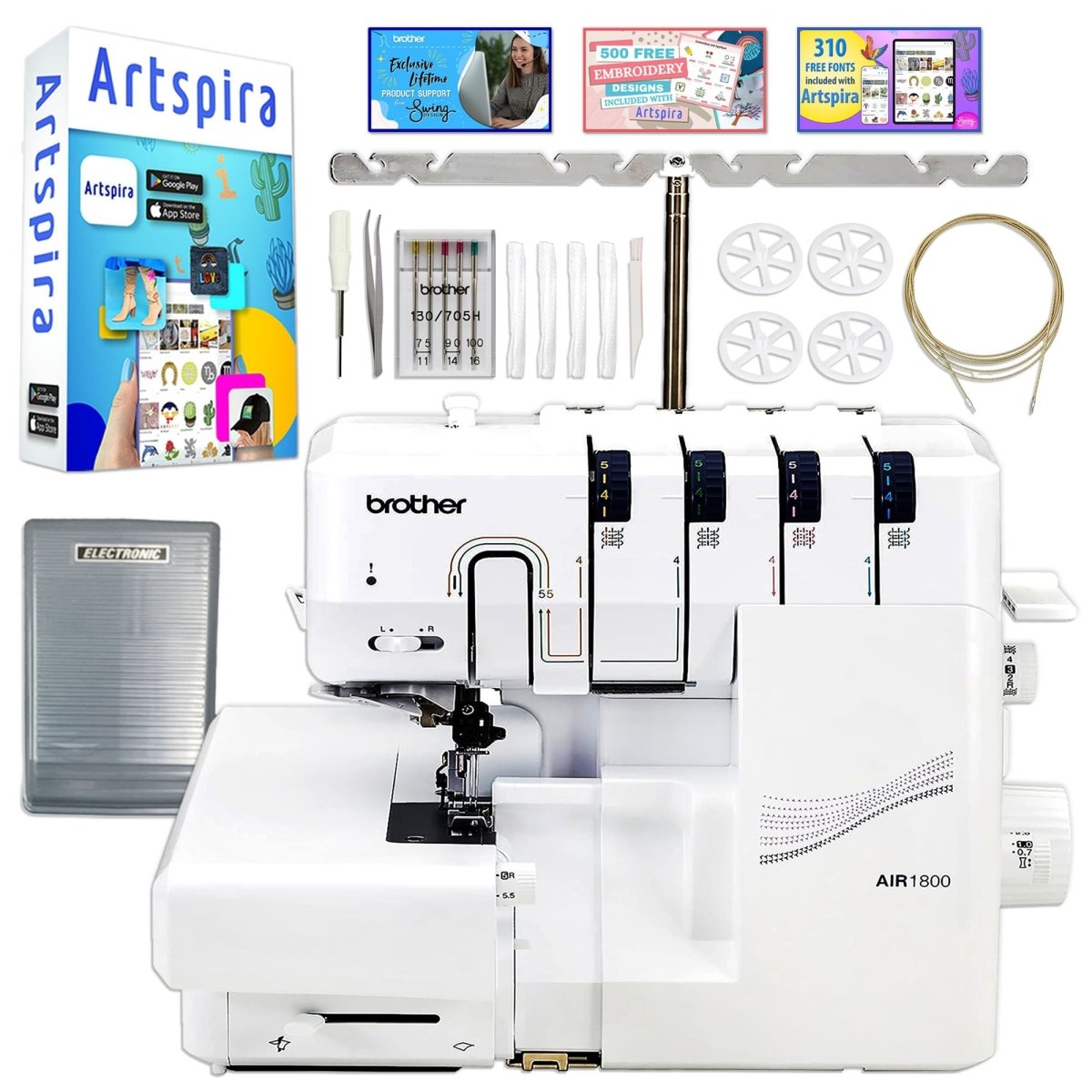 Brother Air1800 Air Serger with Jet-Air Threading