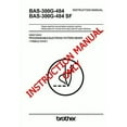 thumbnail image 1 of Brother BAS-300G-484 484SF Pattern Sewer Owners Instruction Manual, 1 of 1